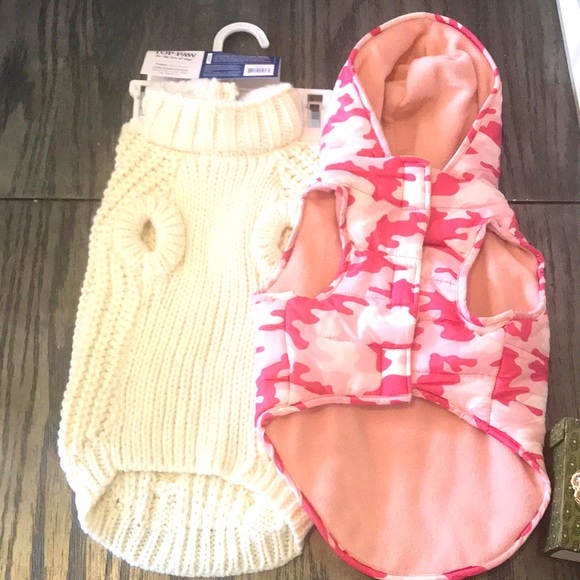 ***Final Price*** Bundle of Top paw cozy casual sweater and Jacket sz M